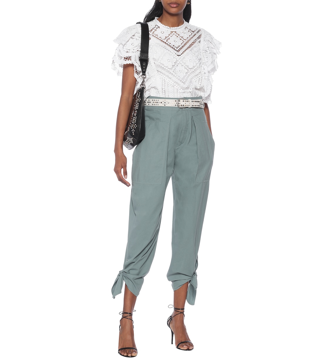 Hose Gaviao aus Baumwolle in Grün - Isabel Marant | Mytheresa