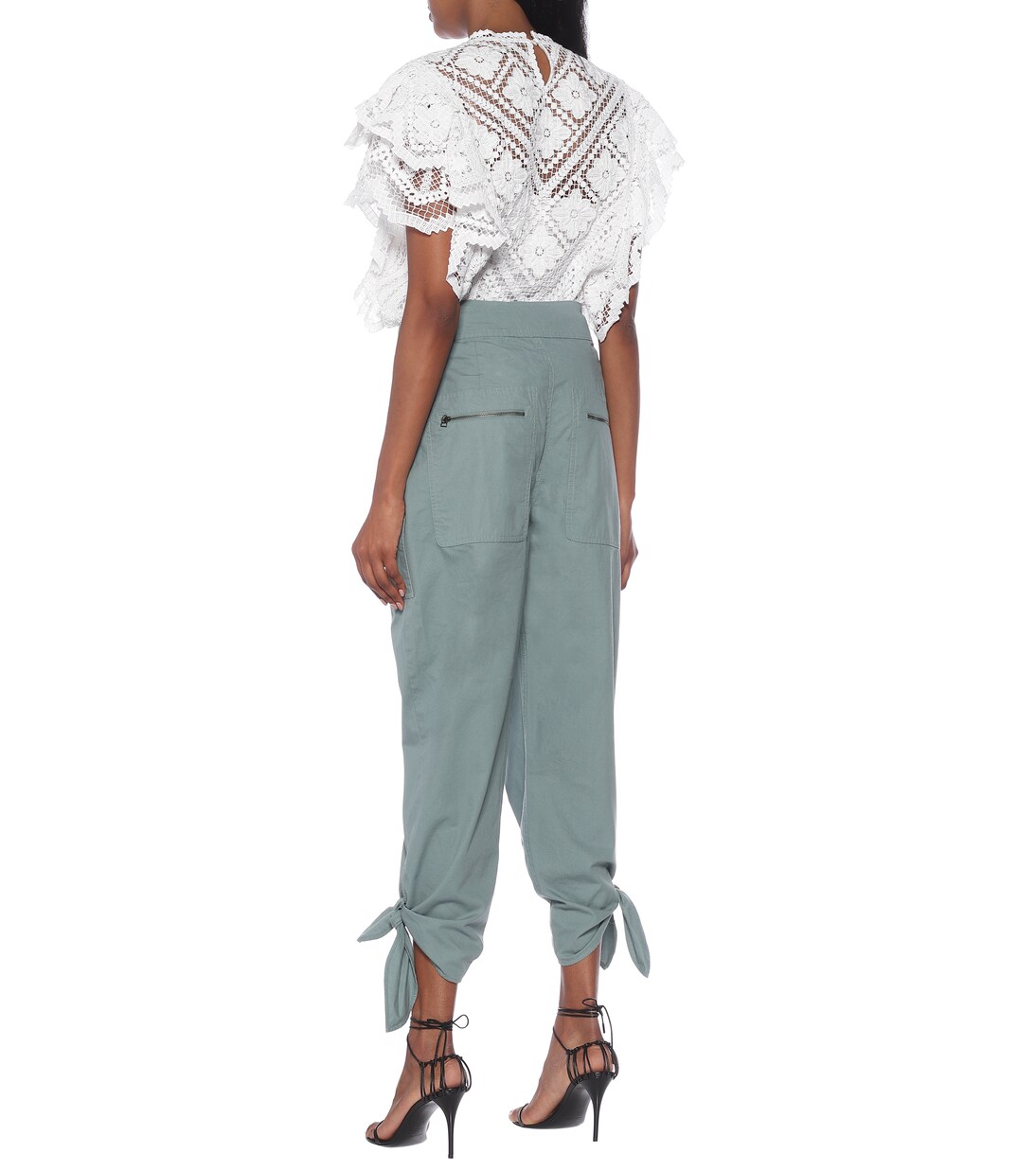 Hose Gaviao aus Baumwolle in Grün - Isabel Marant | Mytheresa 