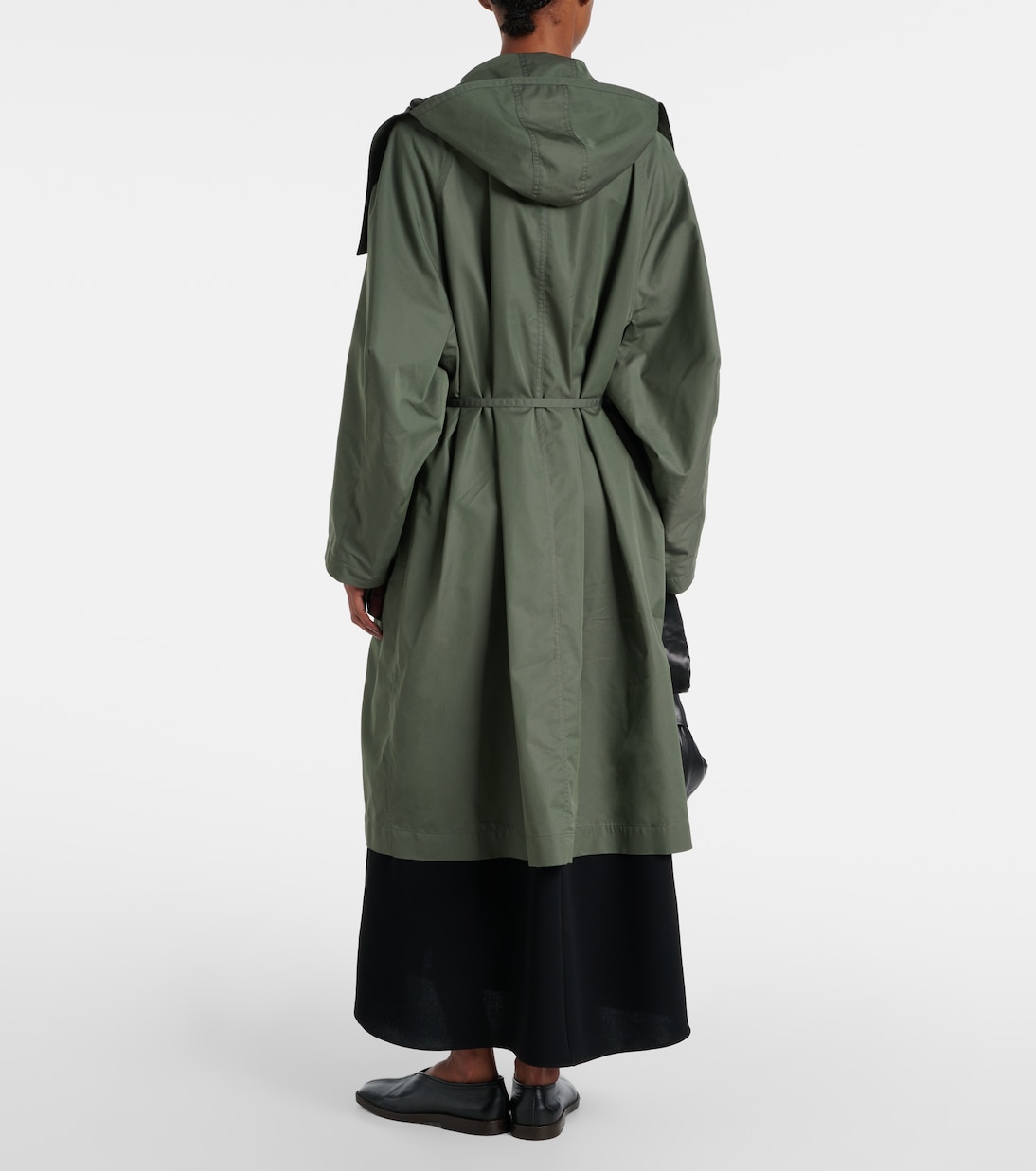 Trenchcoat aus Gabardine in Grau - Lemaire | Mytheresa