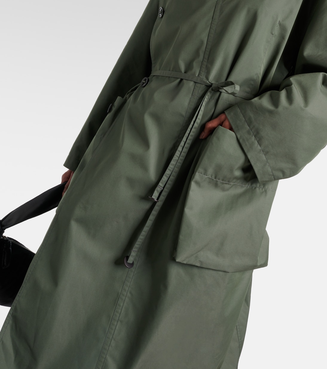 Trenchcoat aus Gabardine in Grau - Lemaire | Mytheresa