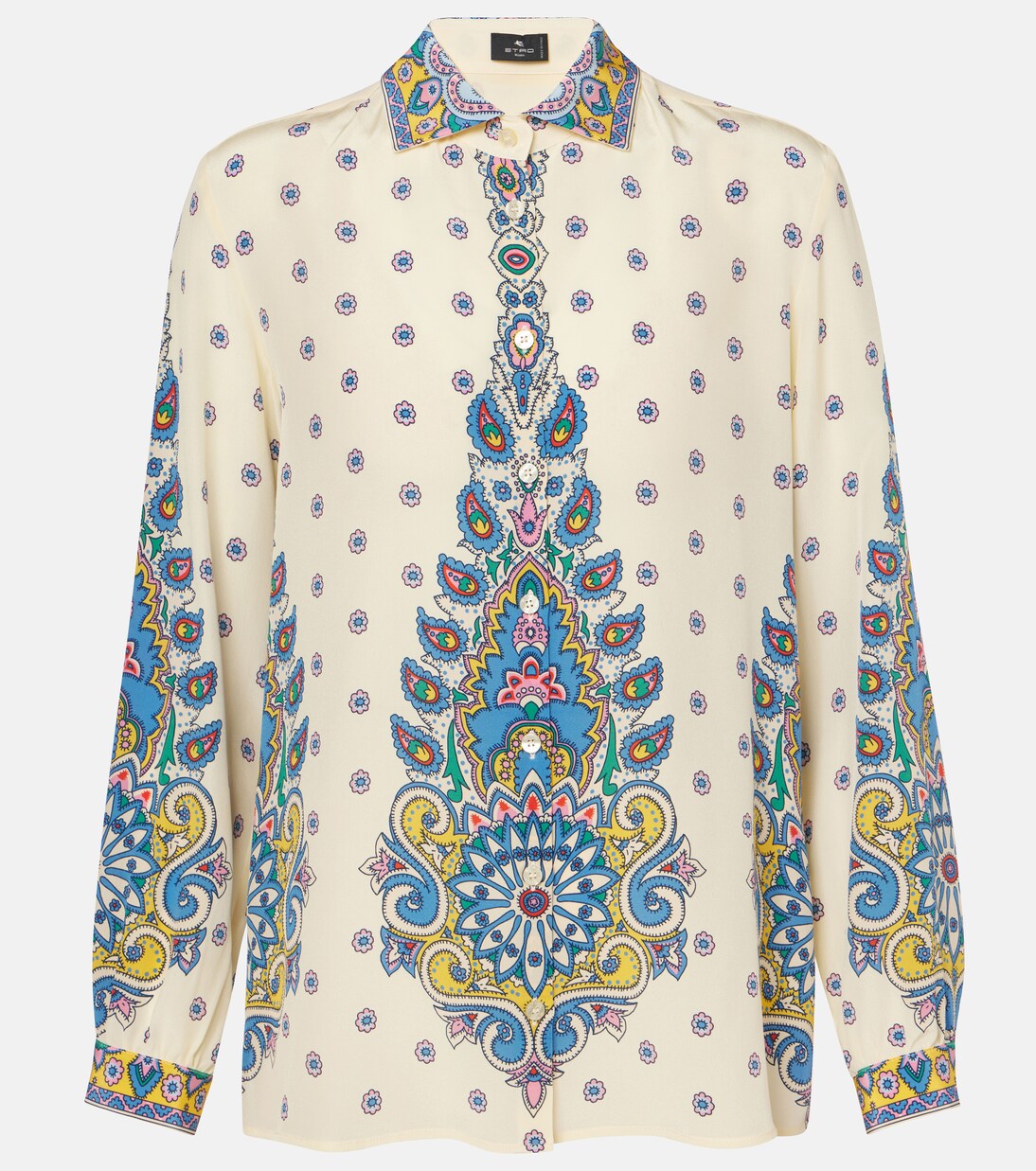 Etro Multicolor Silk Pattern Shirt main image 1