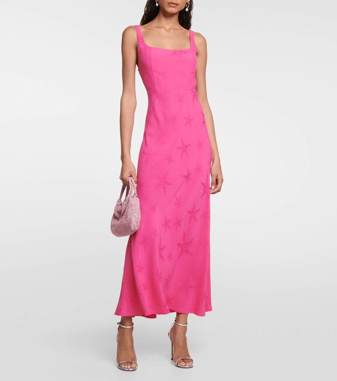 Benedict jacquard crêpe midi dress | Rixo