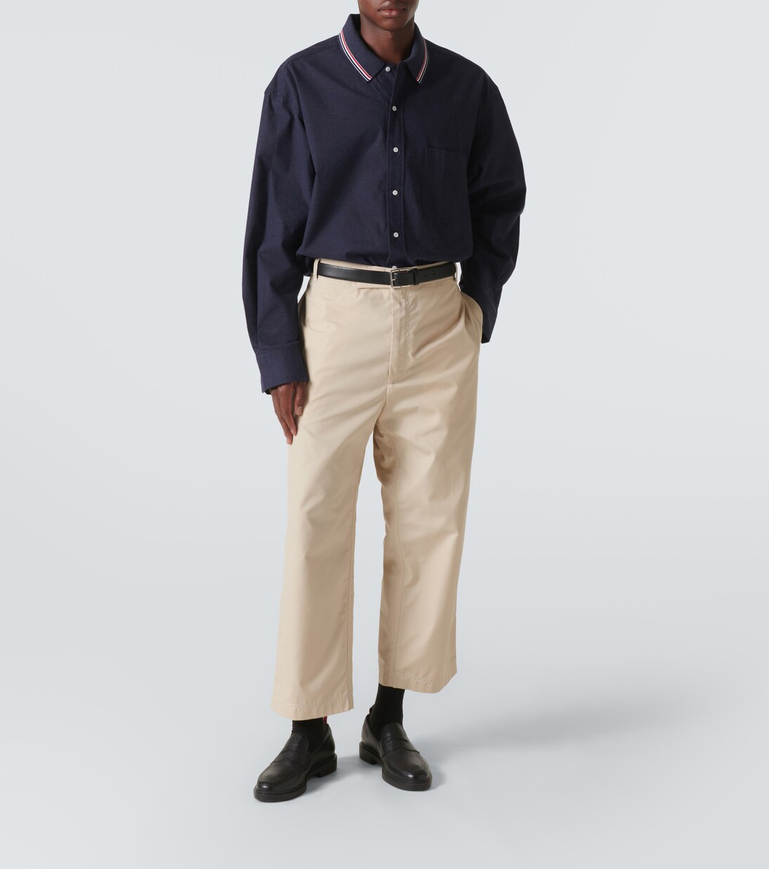 thom browne tie shirt
