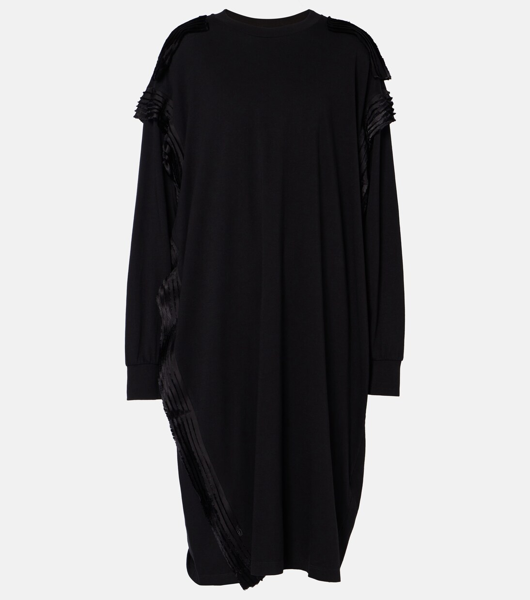 Pulloverkleid aus Baumwoll-Jersey in Schwarz - MM 6 Maison 
