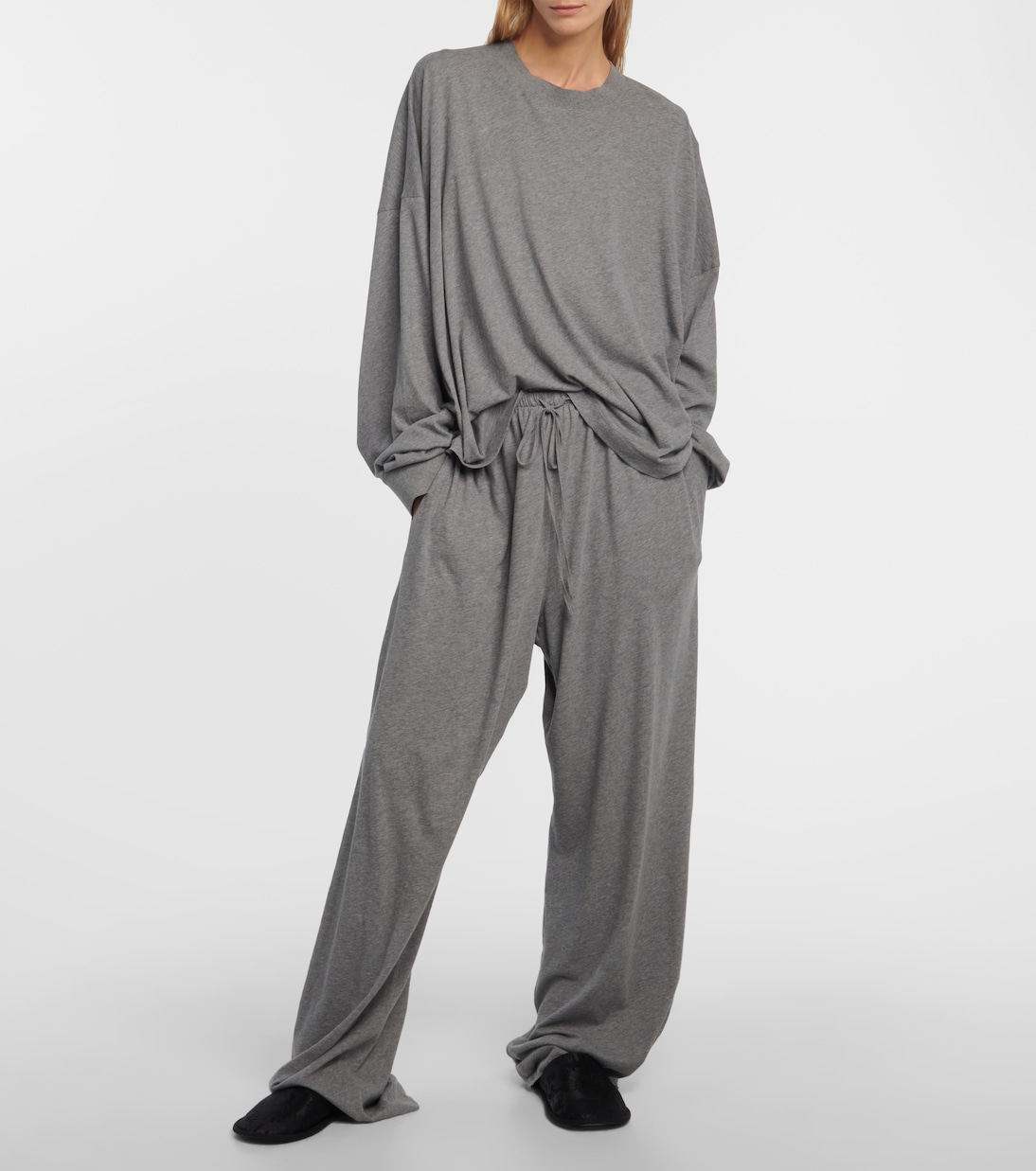 Jogginghose Lanuit aus Baumwolle in Grau - The Row | Mytheresa
