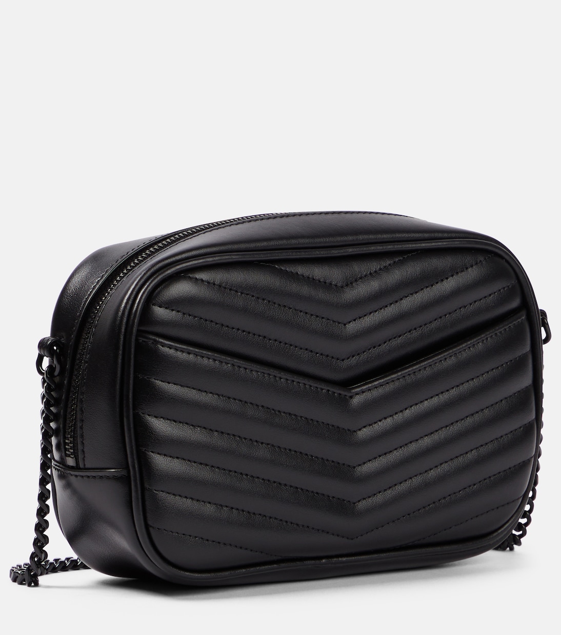 Bolso al hombro Lou Mini de piel acolchado en negro Saint Laurent Mytheresa