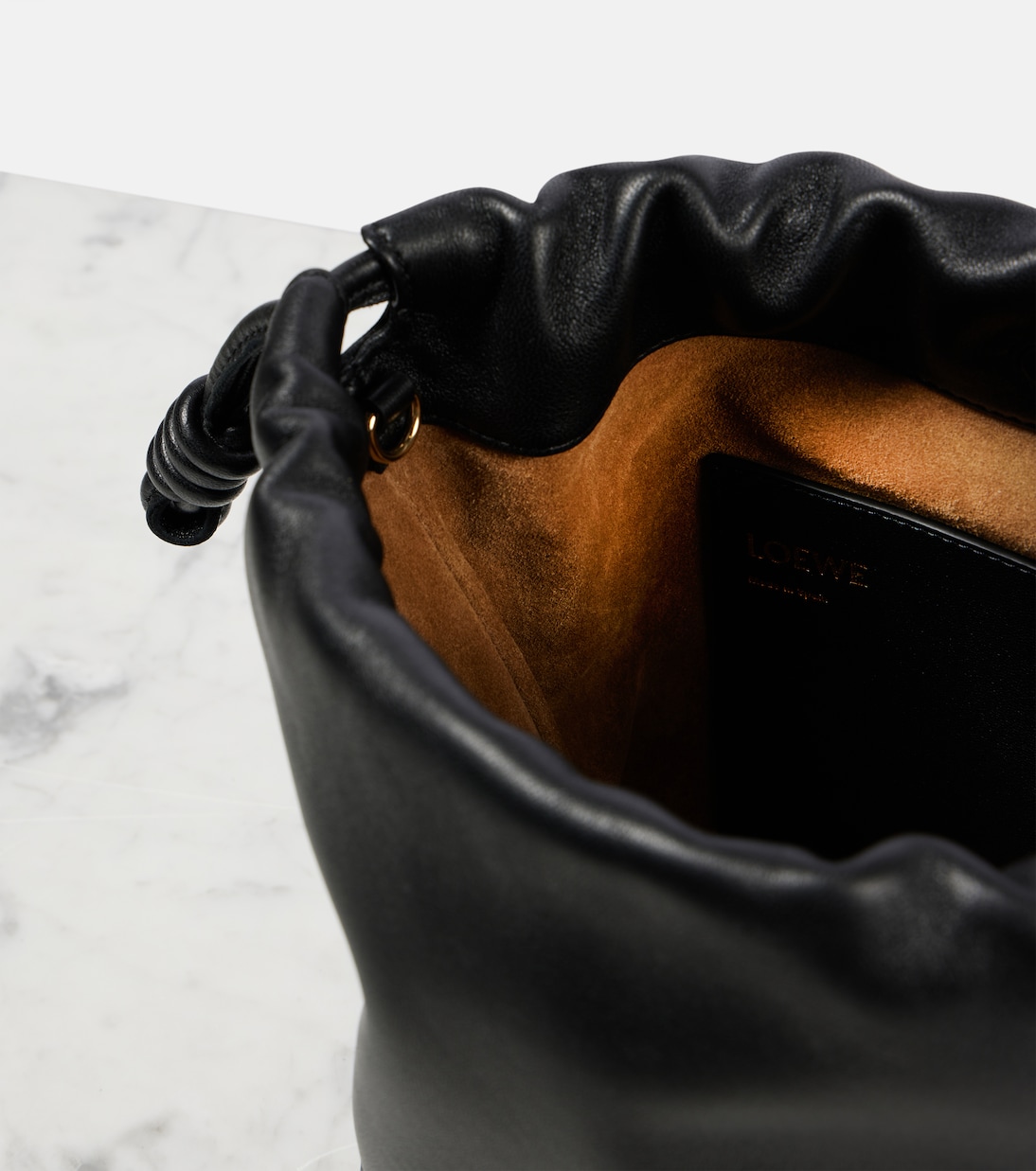 Flamenco Small leather bucket bag | Loewe