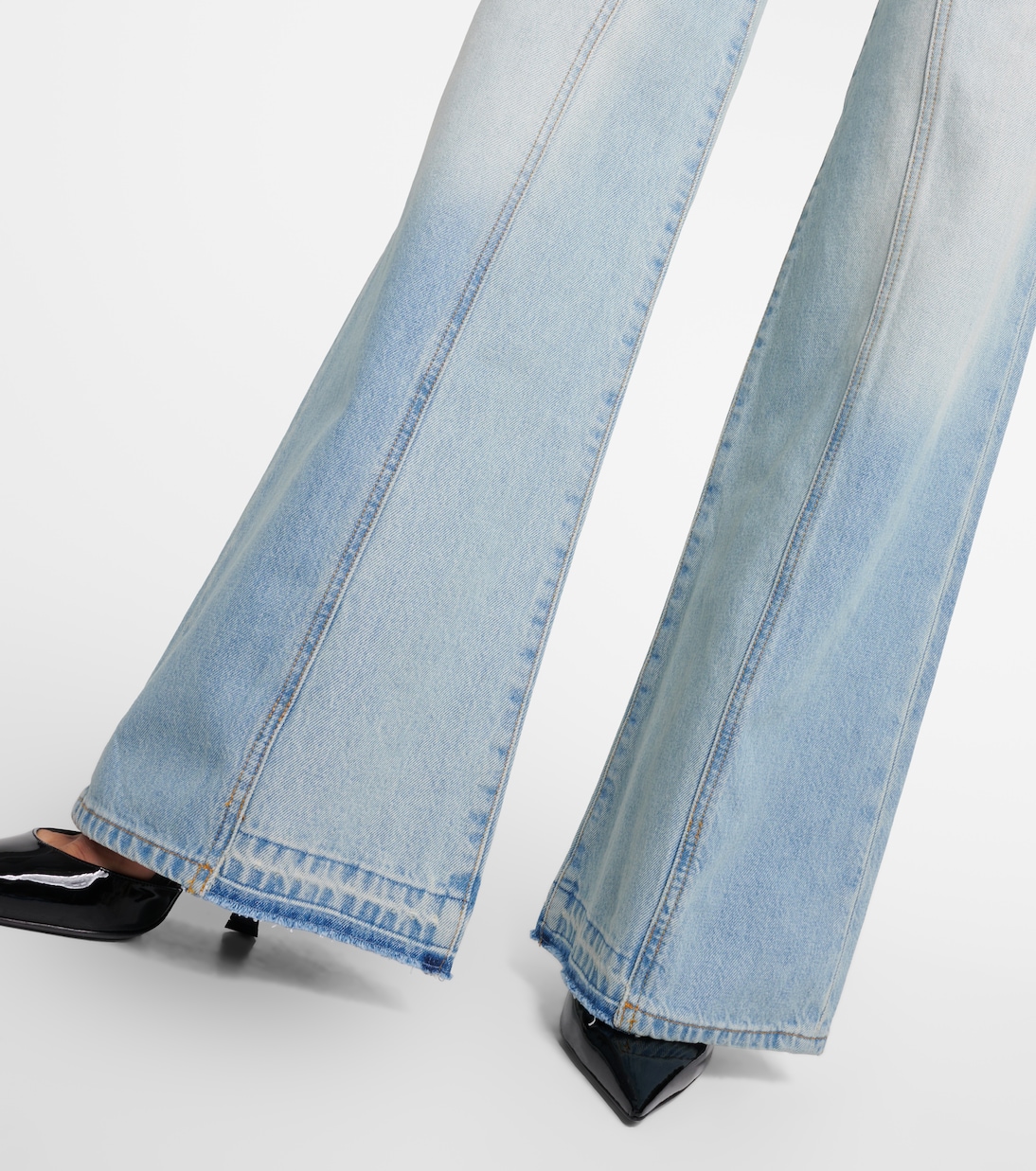 High-rise wide-leg jeans in blue - Victoria Beckham | Mytheresa