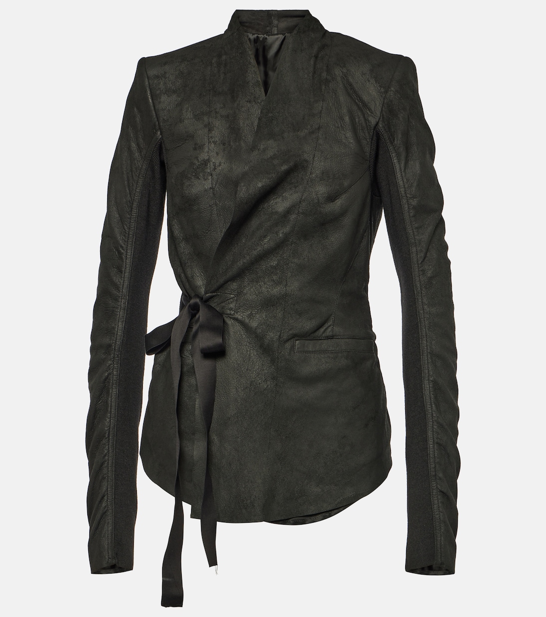 Lederjacke in Schwarz - Rick Owens | Mytheresa