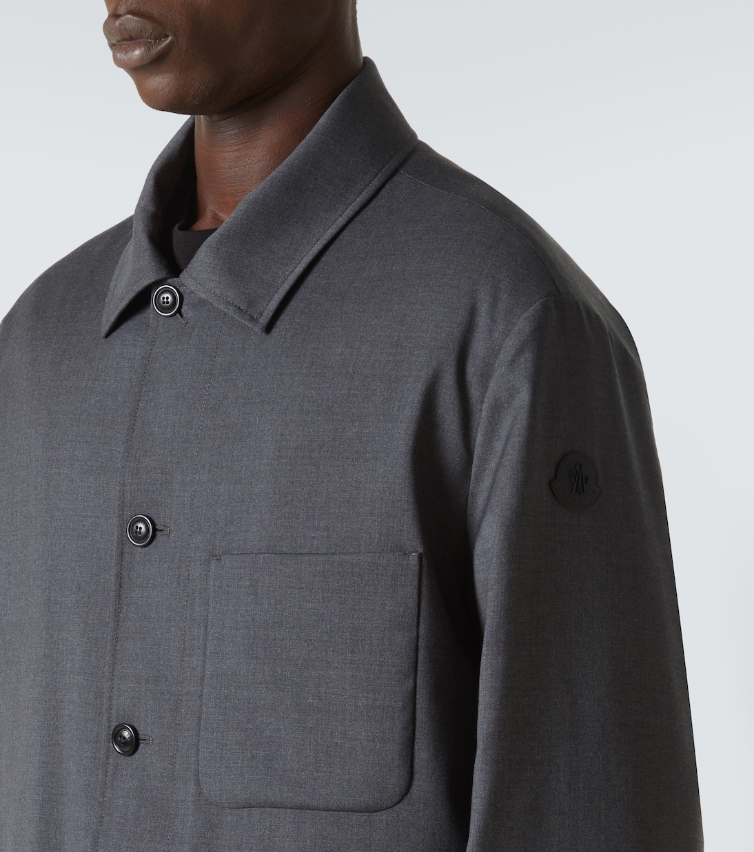 Montclair Wool Blend Formal Overcoat - Black main image 1