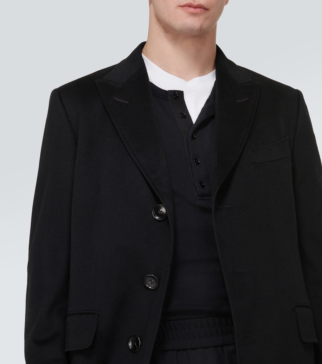 Cashmere overcoat in black - Tom Ford | Mytheresa