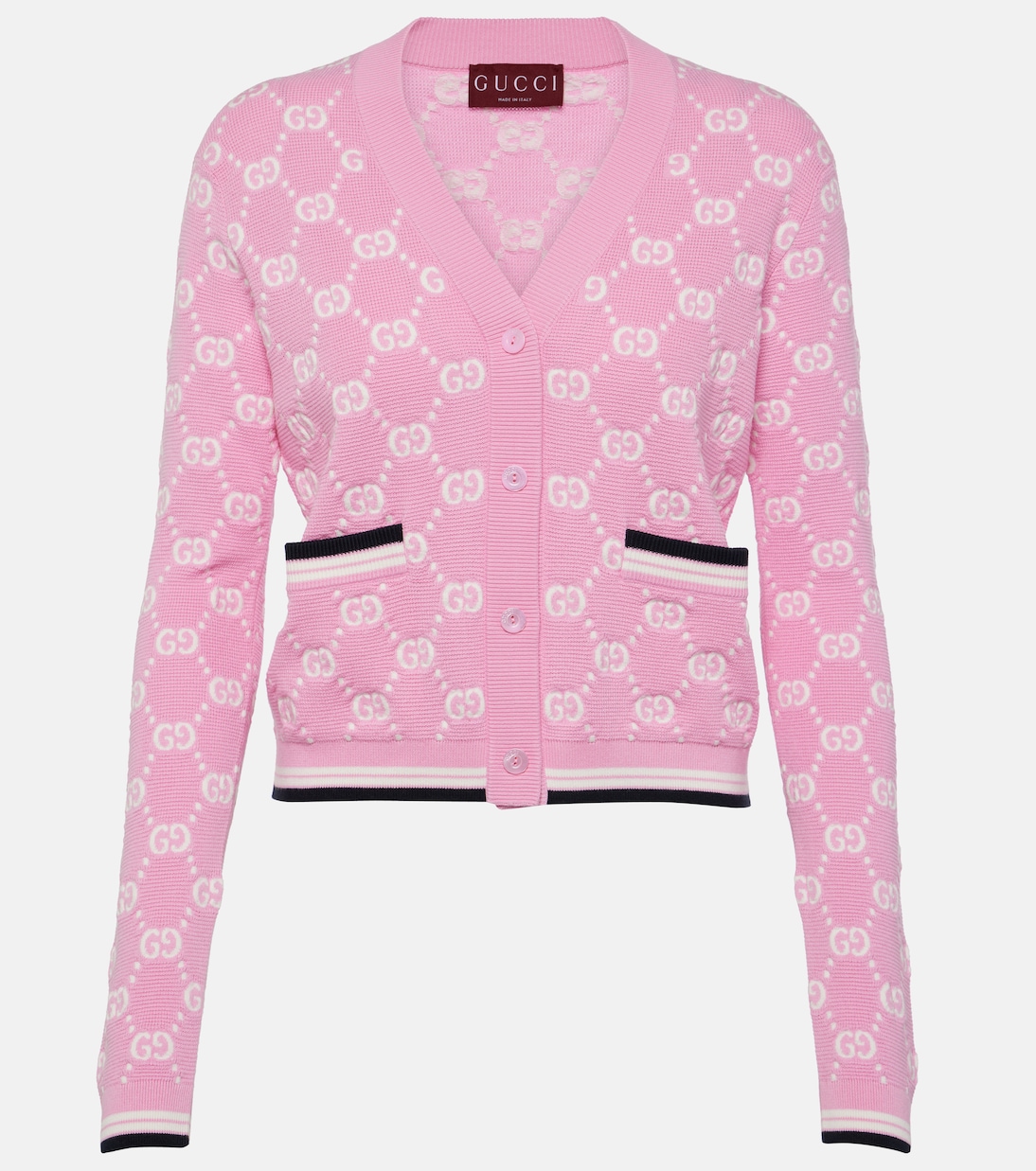 Cardigan GG aus Baumwolle in Pink - Gucci | Mytheresa 