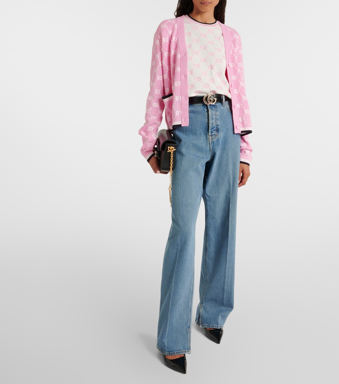 Cardigan GG aus Baumwolle in Pink - Gucci | Mytheresa 