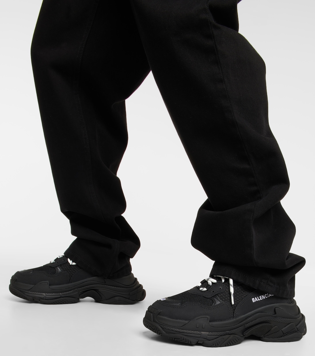 Triple S sneakers in black Balenciaga Mytheresa