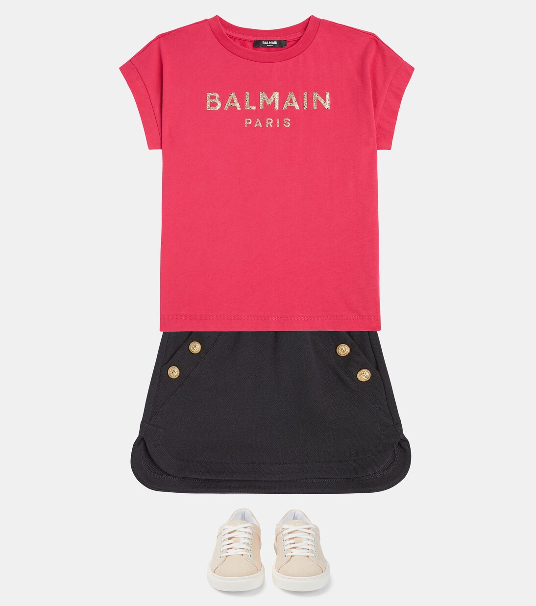 Balmain Girls Skirt Black