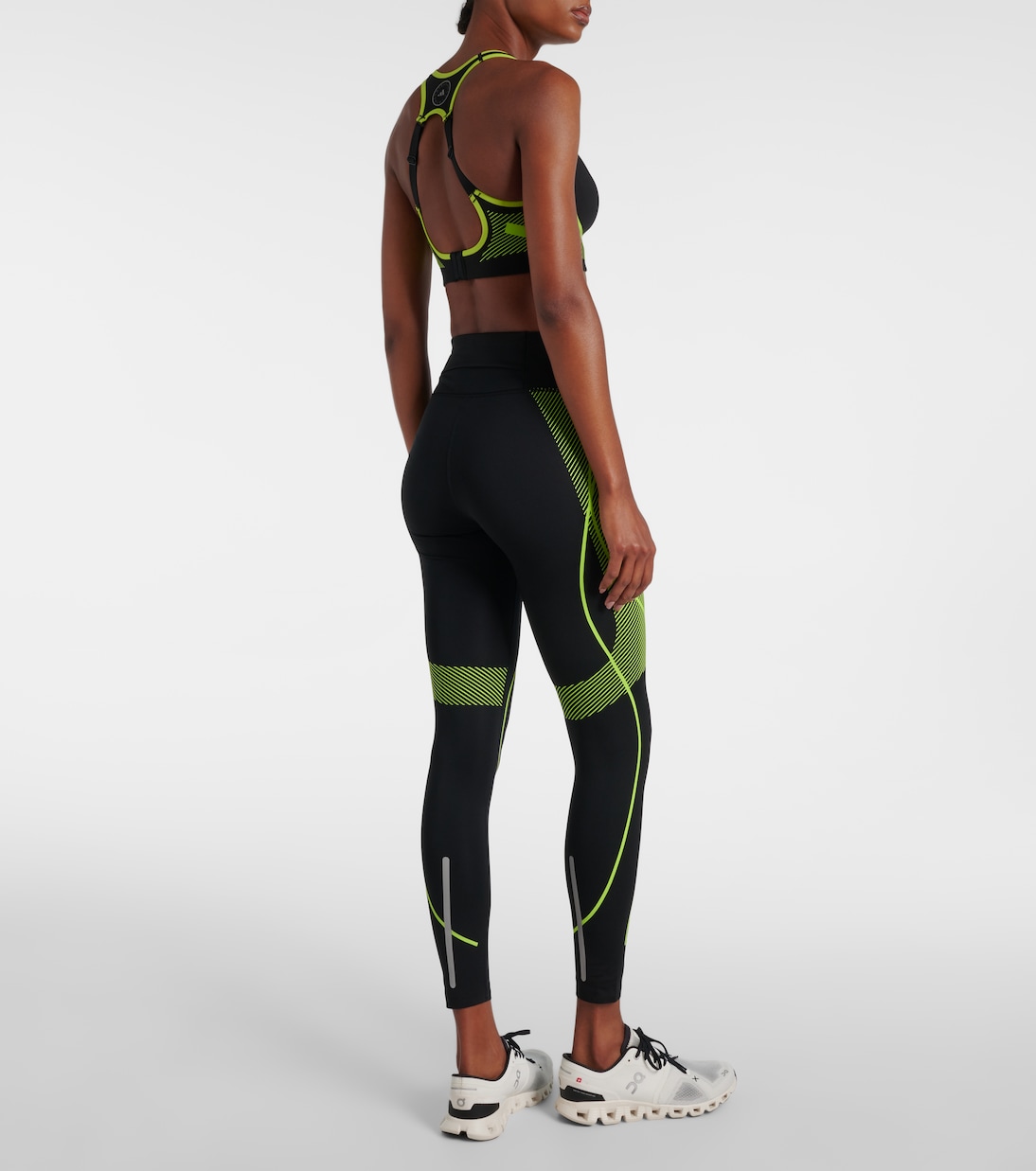 Bedruckter Sport-BH in Schwarz - Adidas By Stella Mc Cartney 