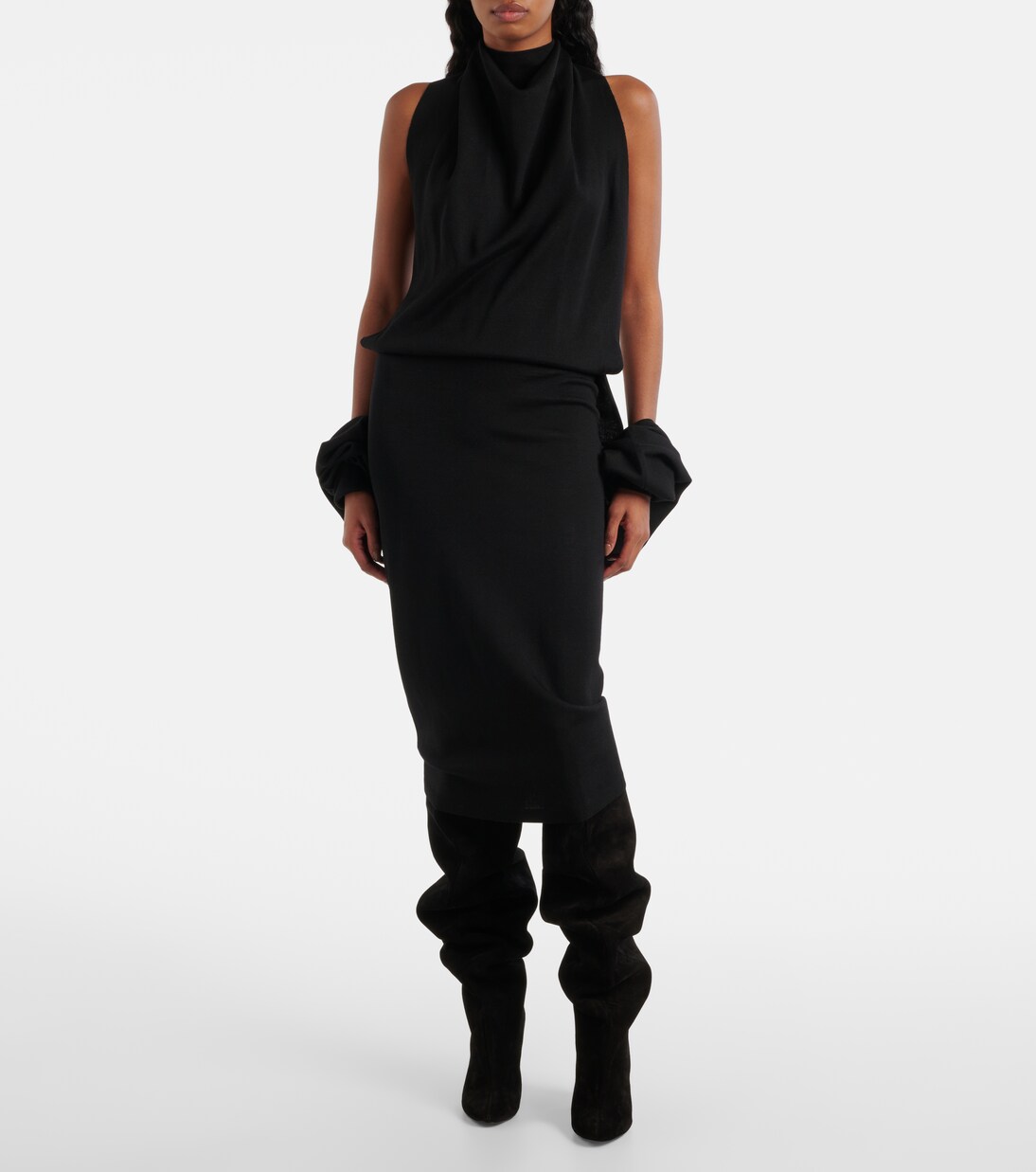 Tasha Side Cut-Out Midi Dress main image 1