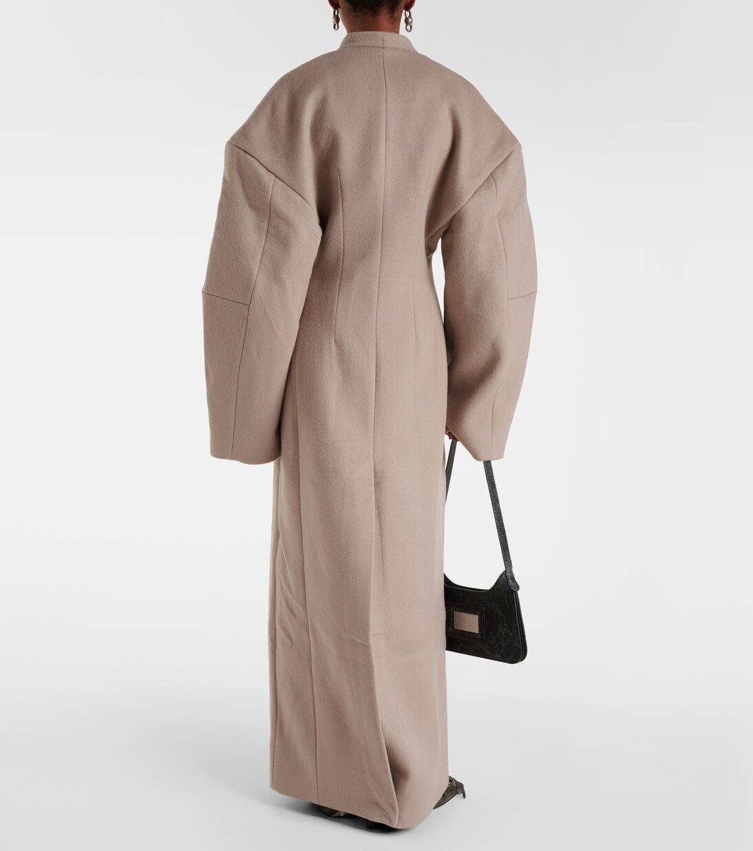 Boxy wool-blend coat in neutrals - Entire Studios | Mytheresa