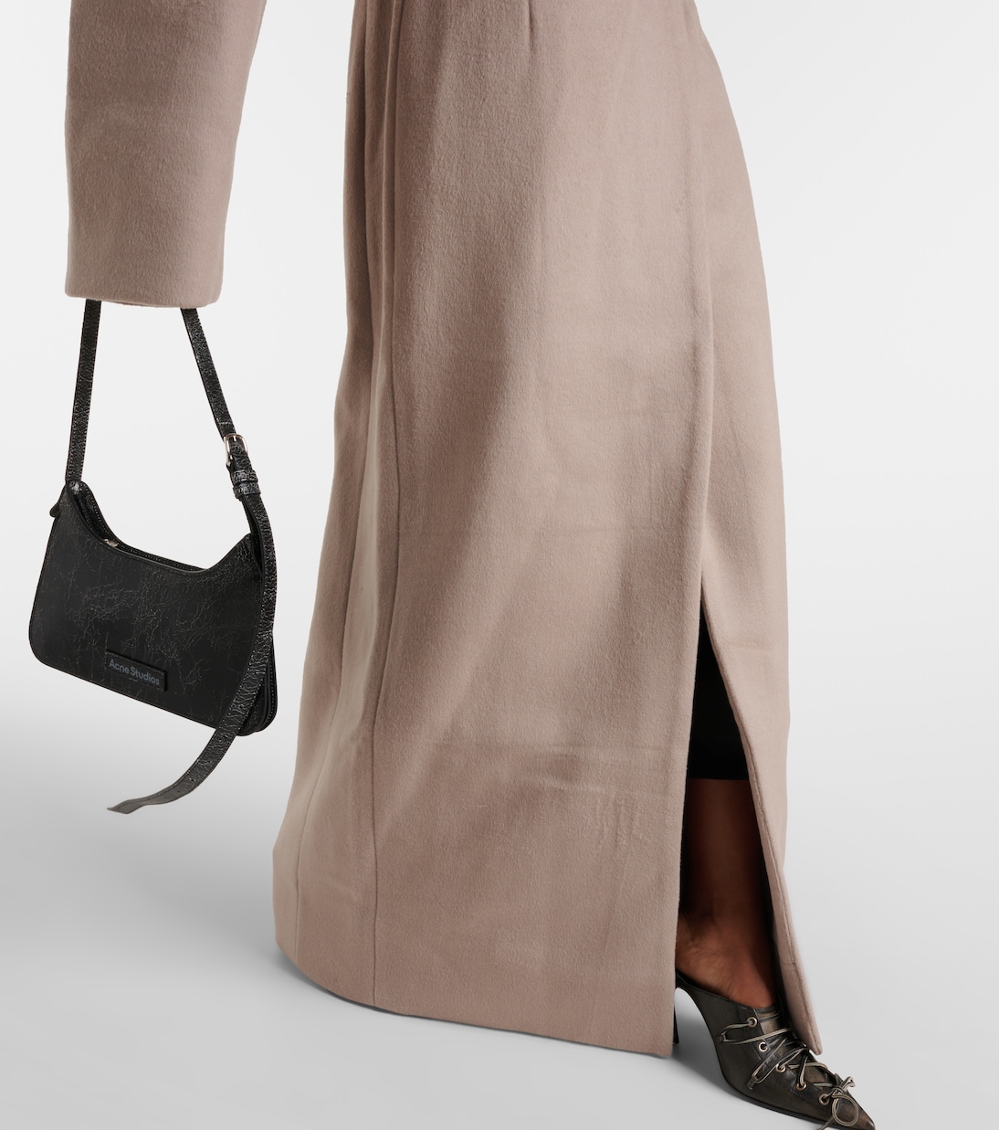 Boxy wool-blend coat in neutrals - Entire Studios | Mytheresa