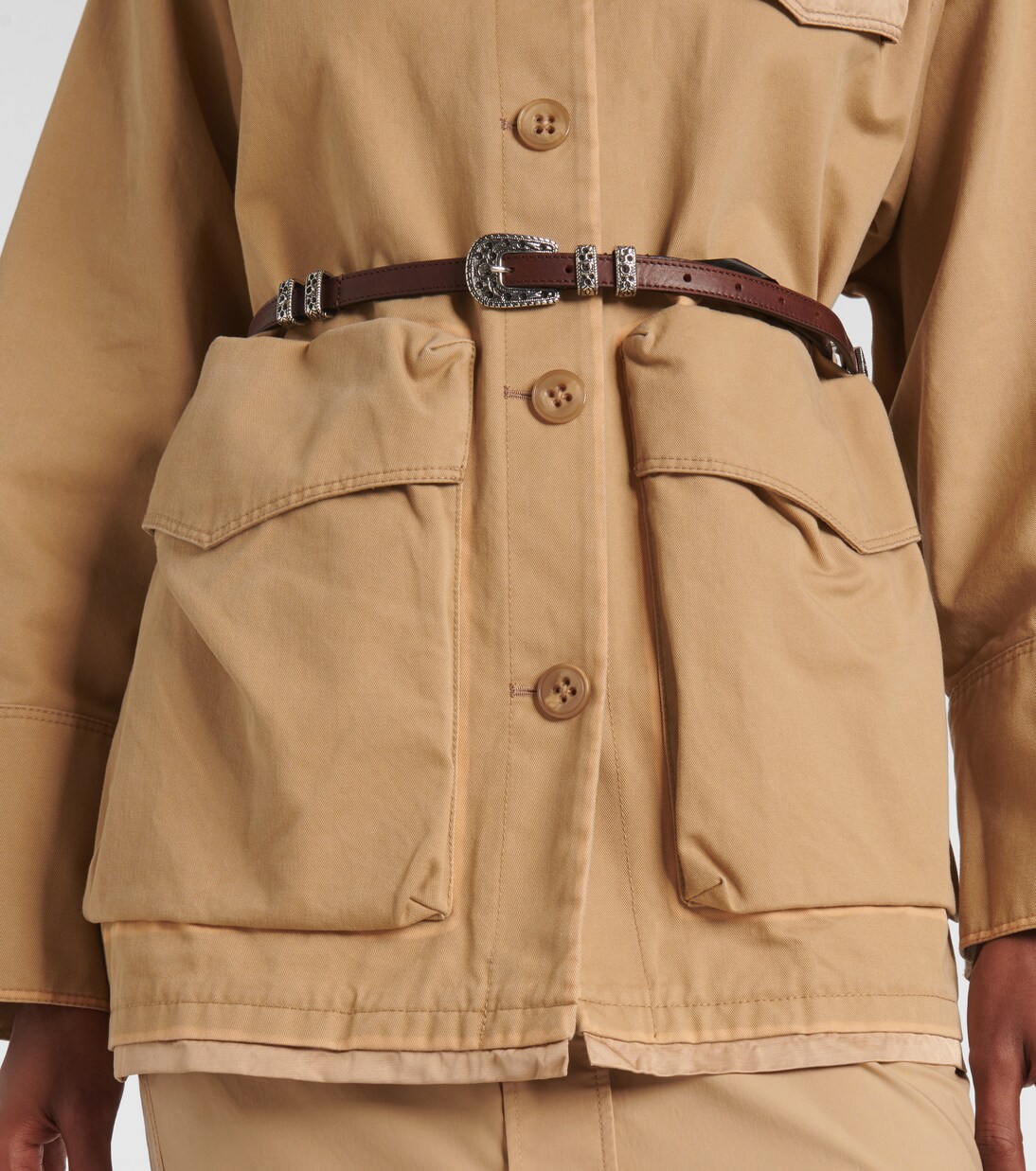 Jacke Perfect Match aus Baumwolle in Beige - Dorothee Schumacher 