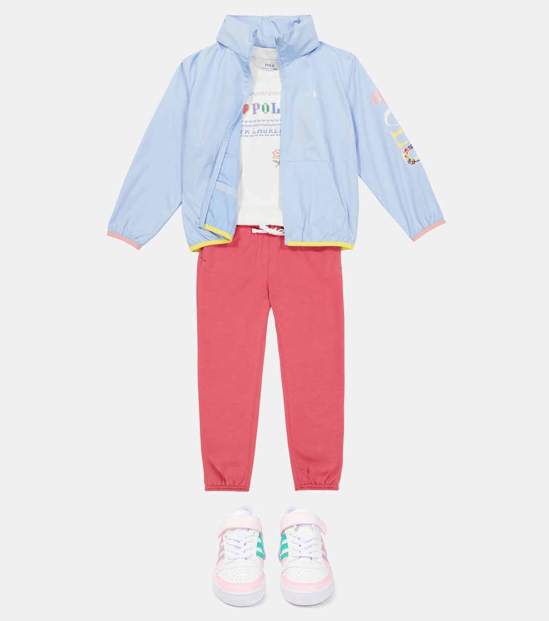 Printed jacket in blue - Polo Ralph Lauren Kids | Mytheresa