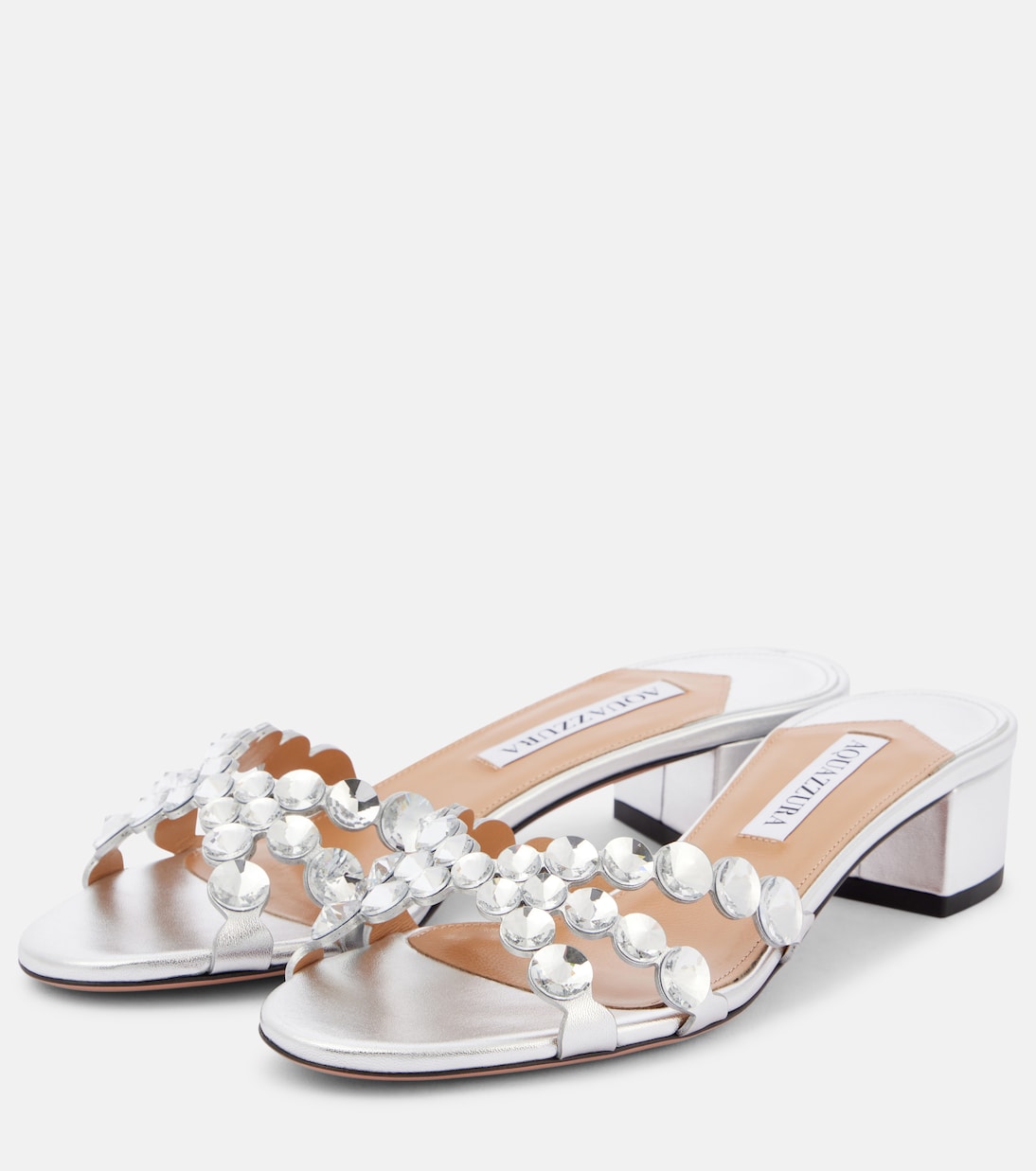Starluxe Crystal Mule Flats