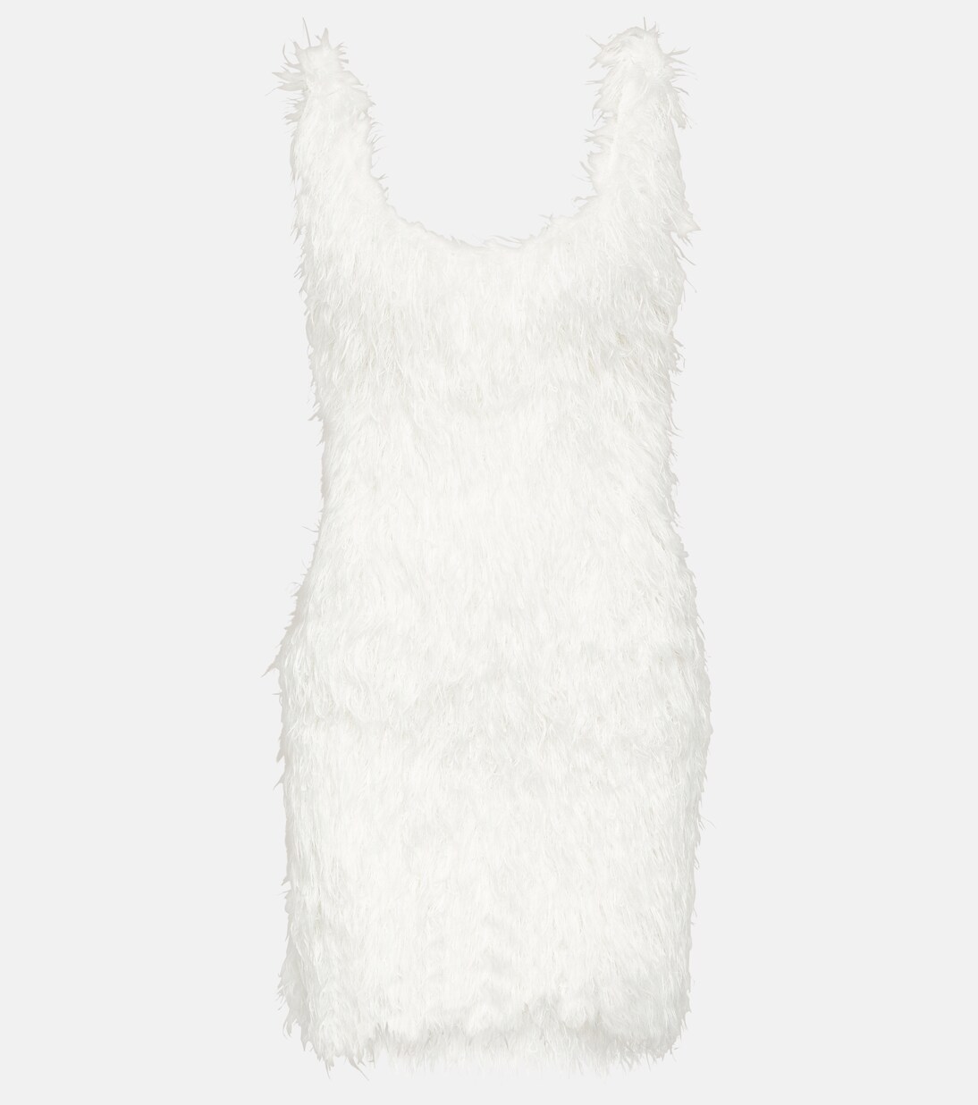 The Capri Fringe-Feather Mini Dress