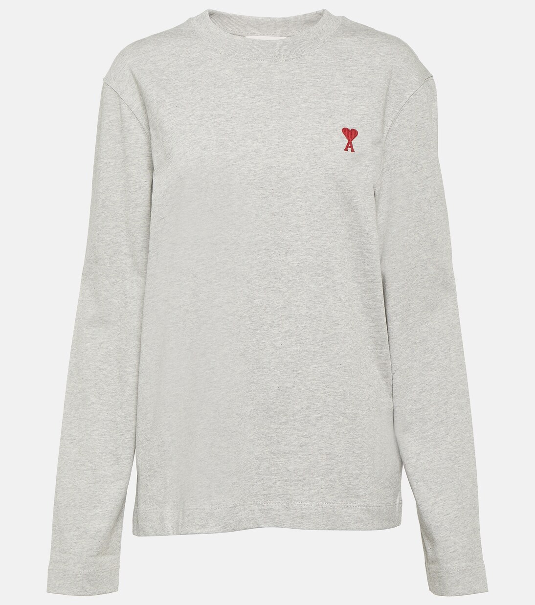Ami de Cœur cotton jersey T-shirt in grey - Ami Paris | Mytheresa 
