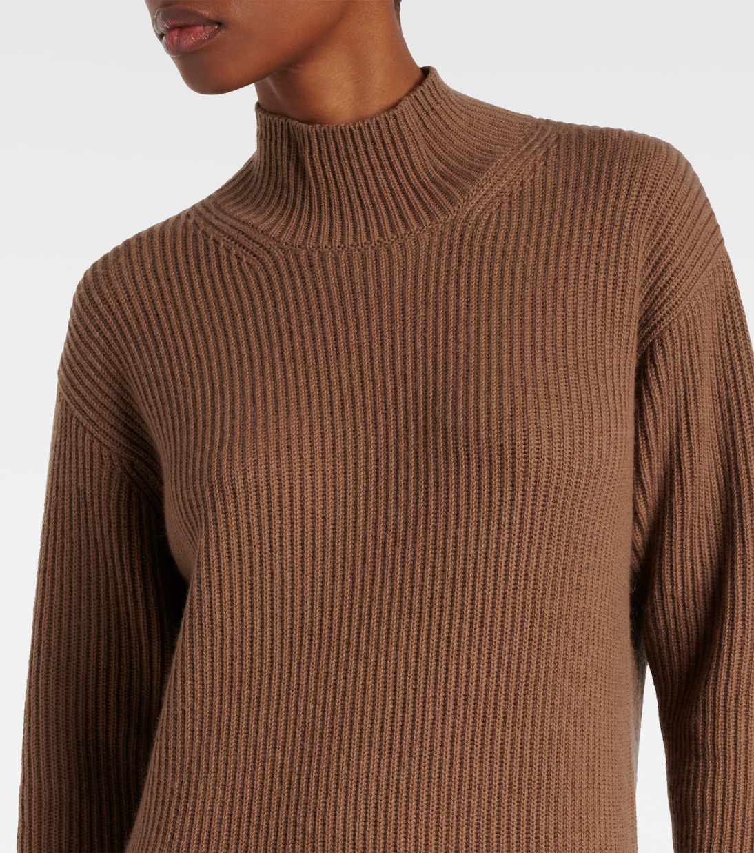Max Mara Women 'Toldim' Beige Crewneck Sweater With Middle Stitch Detail In Cashmere Woman