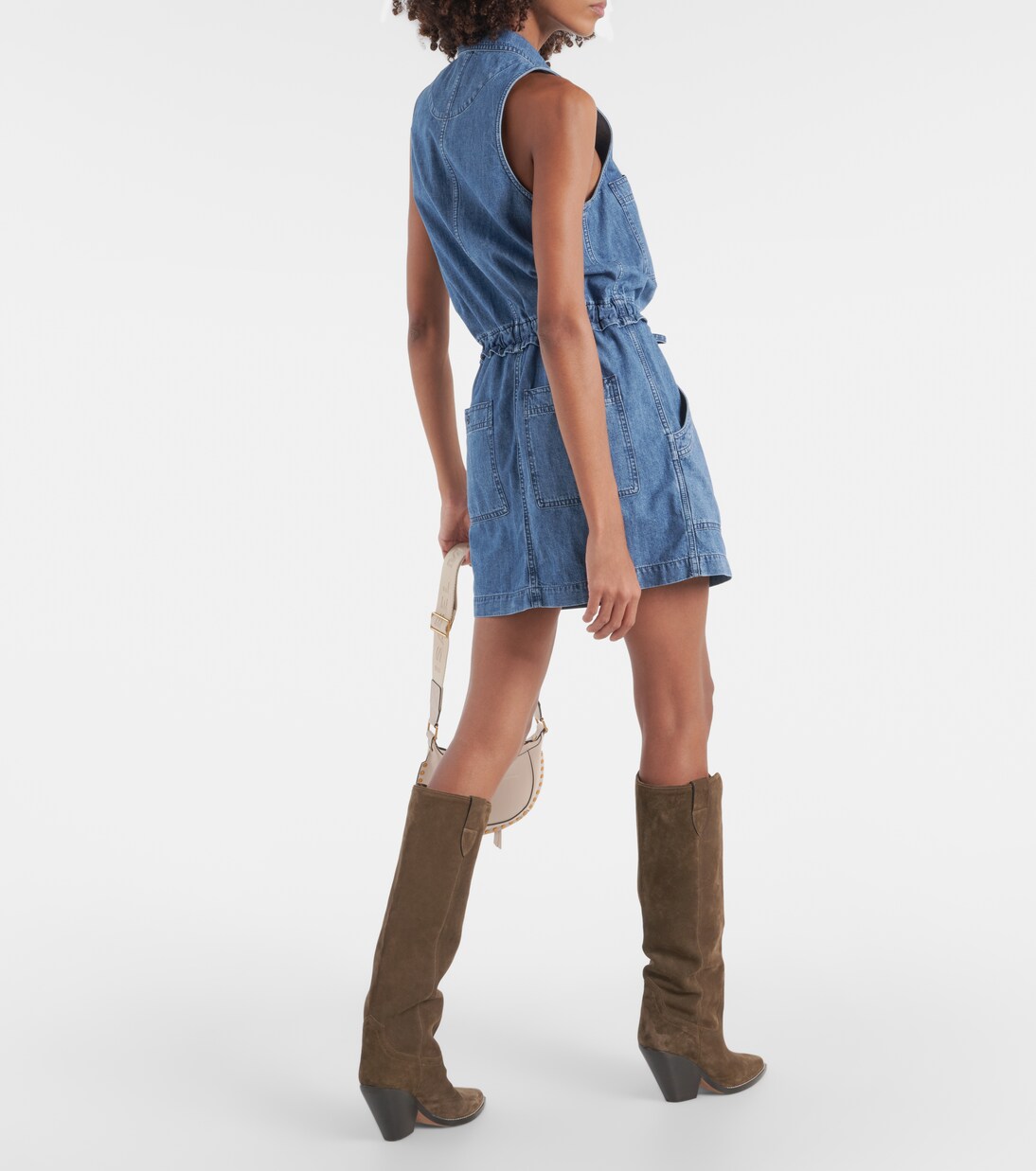 Ines denim minidress in blue Marant Etoile Mytheresa