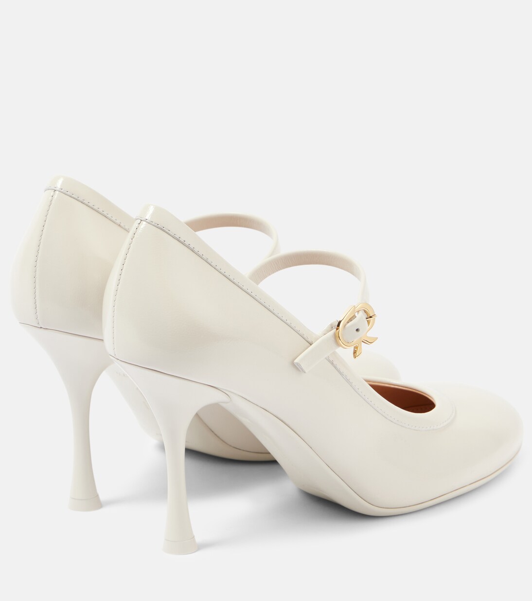 85 patent leather Mary Jane pumps in white - Gianvito Rossi | Mytheresa