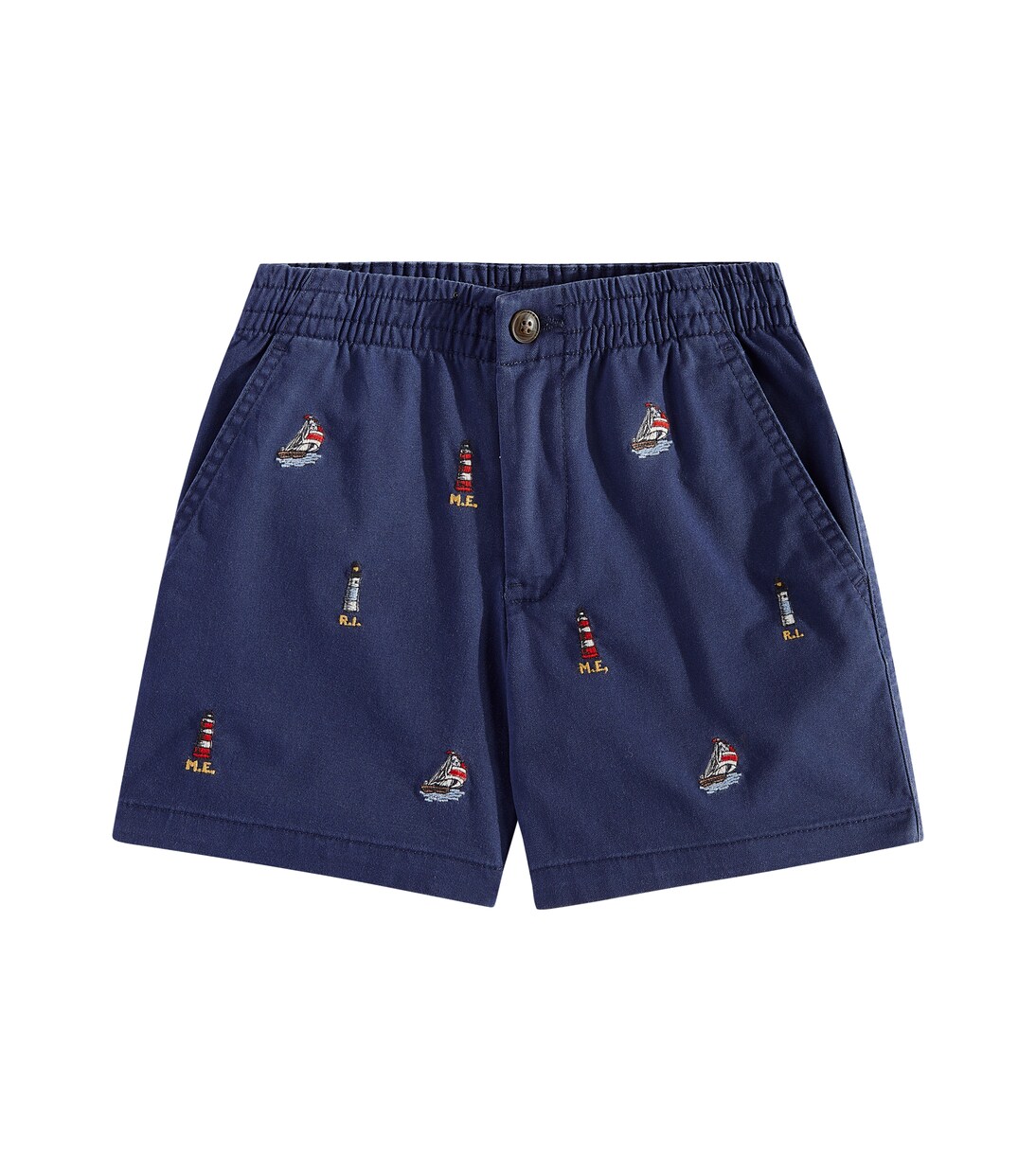 Polo elastic waist shorts online