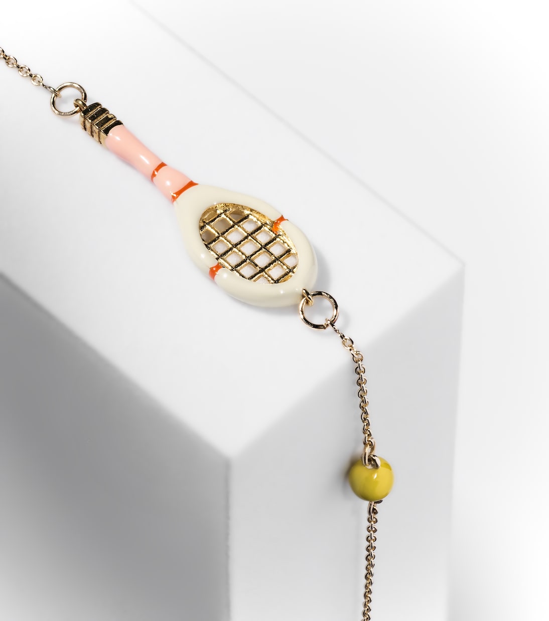 Armband Tennis Pelota aus 9kt Gelbgold in Multicolor - Aliita 