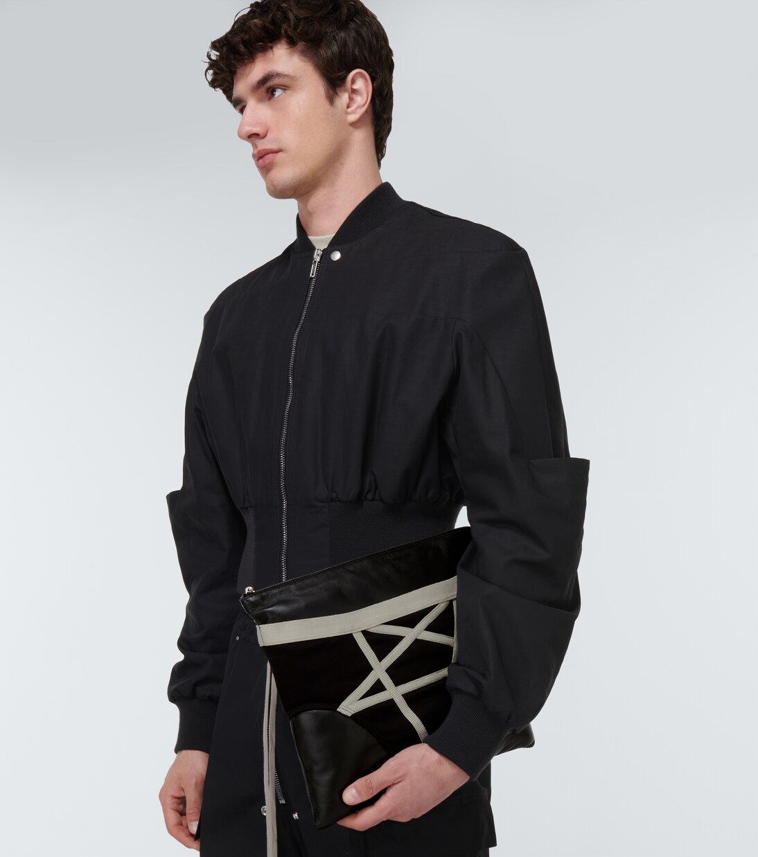 Pentabrief leather pouch in black - Rick Owens | Mytheresa 