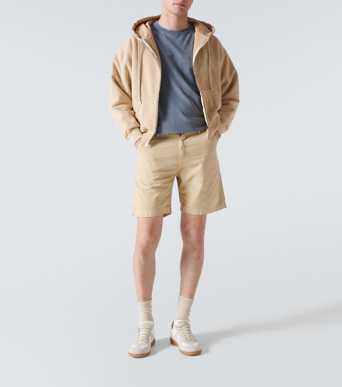 Kapuzenjacke aus Baumwoll-Jersey in Beige - Not So Normal | Mytheresa 