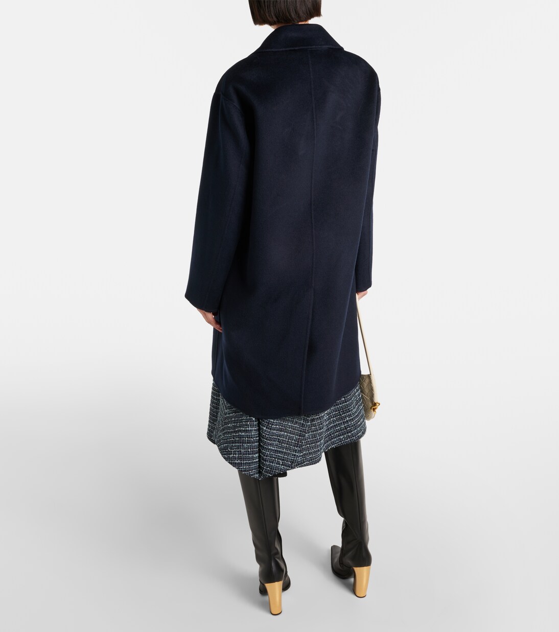 Max Mara Blue Fleece Wool Coat main image 0