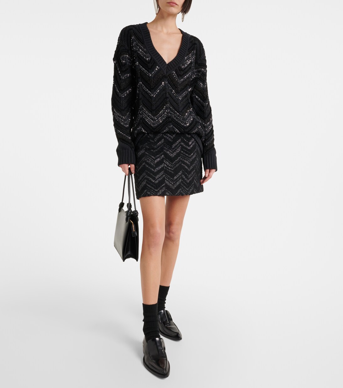 Missoni - Zig-zag lamé minidress Missoni