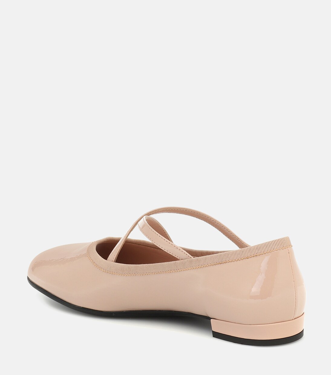 Miu Pointed-Toe Ballet Flats Red  Sheepskin 591566