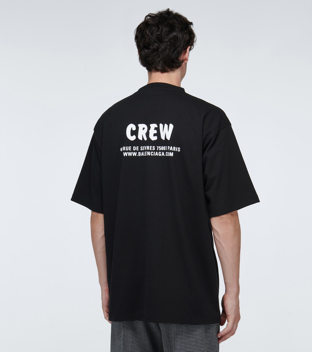 T-Shirt Crew aus Baumwolle in Schwarz - Balenciaga | Mytheresa