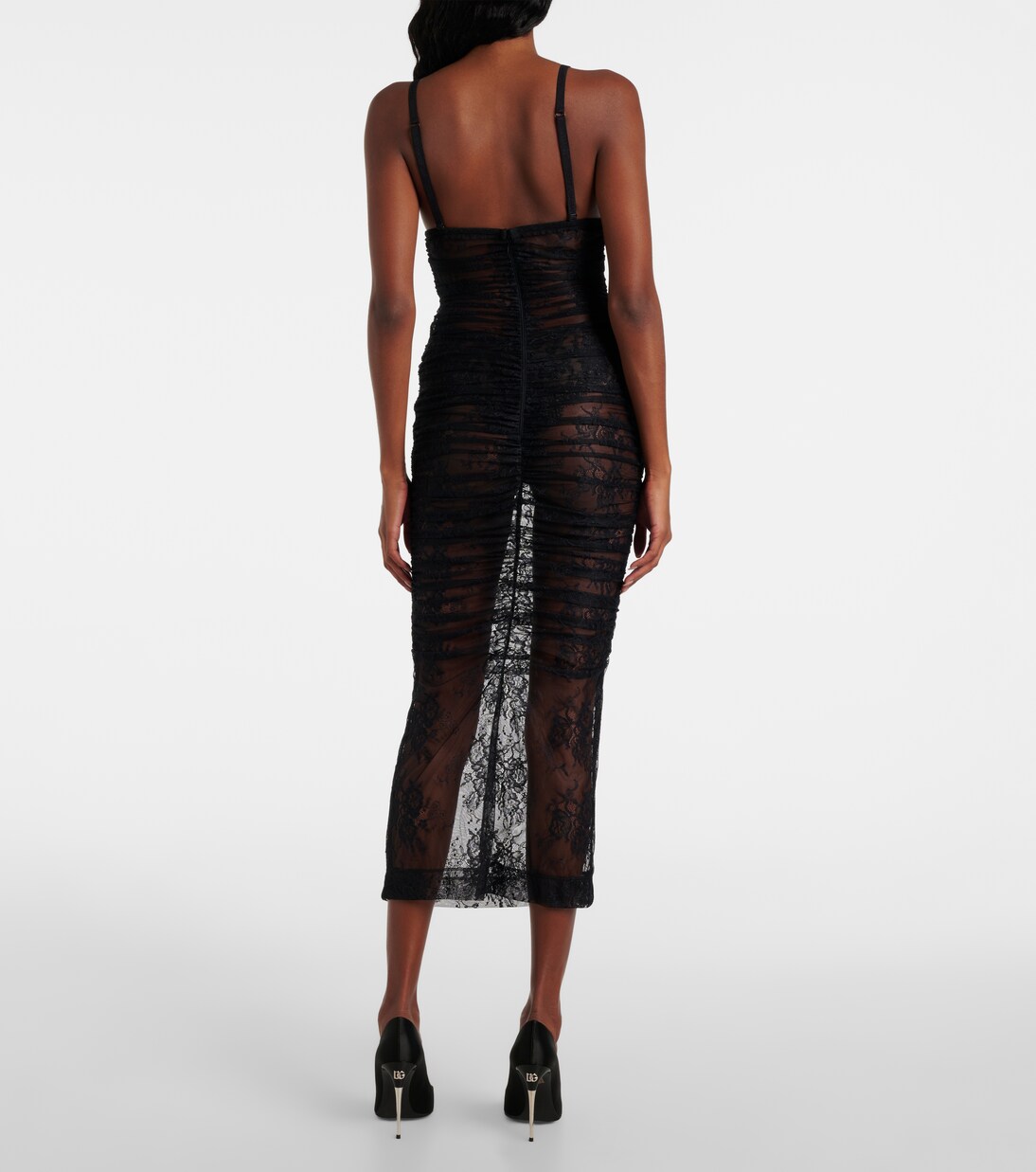 Dolce & Gabbana Black Wool Strapless Romper Jumpsuit Dress