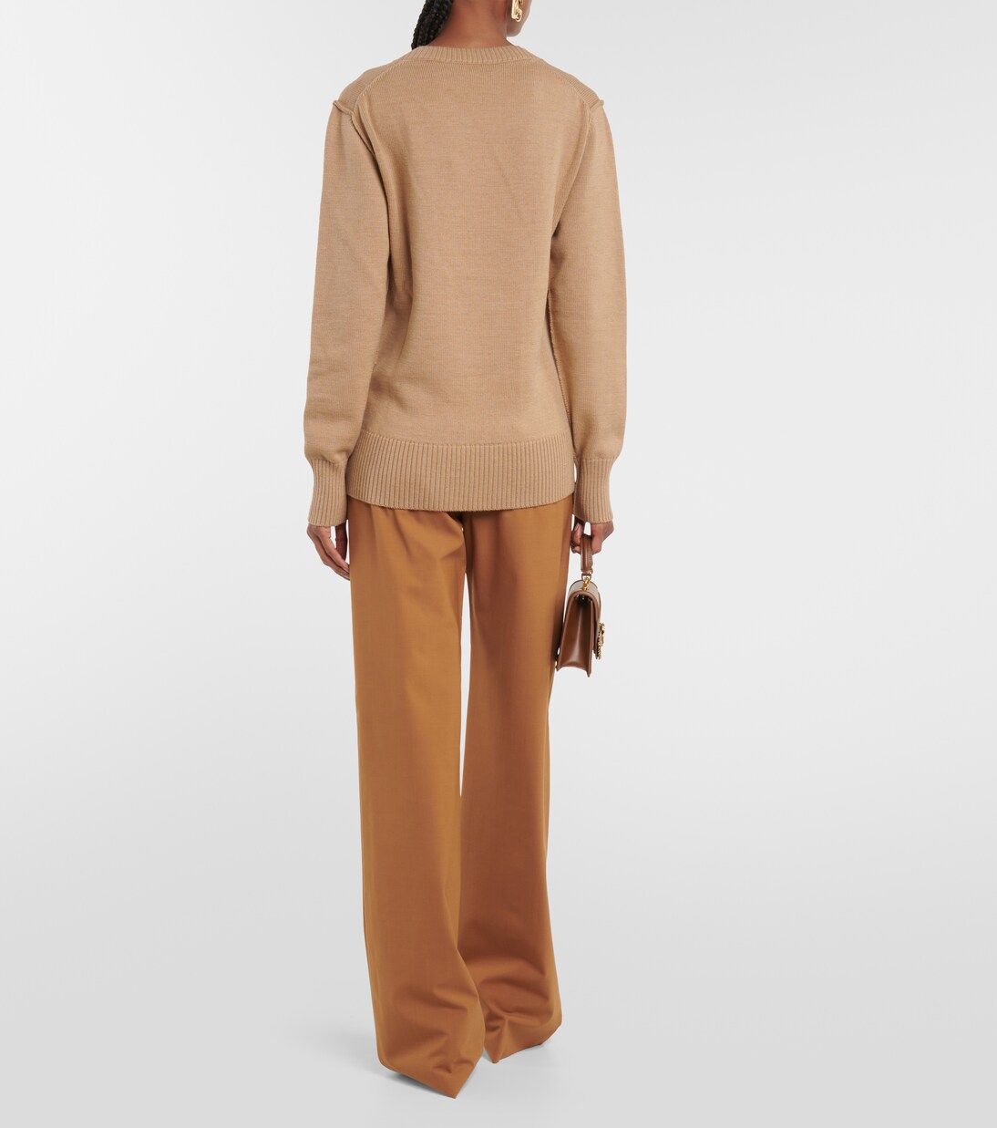 Dolce & Gabbana Blue Wool STAFF Down Cardigan Sweater main image 0
