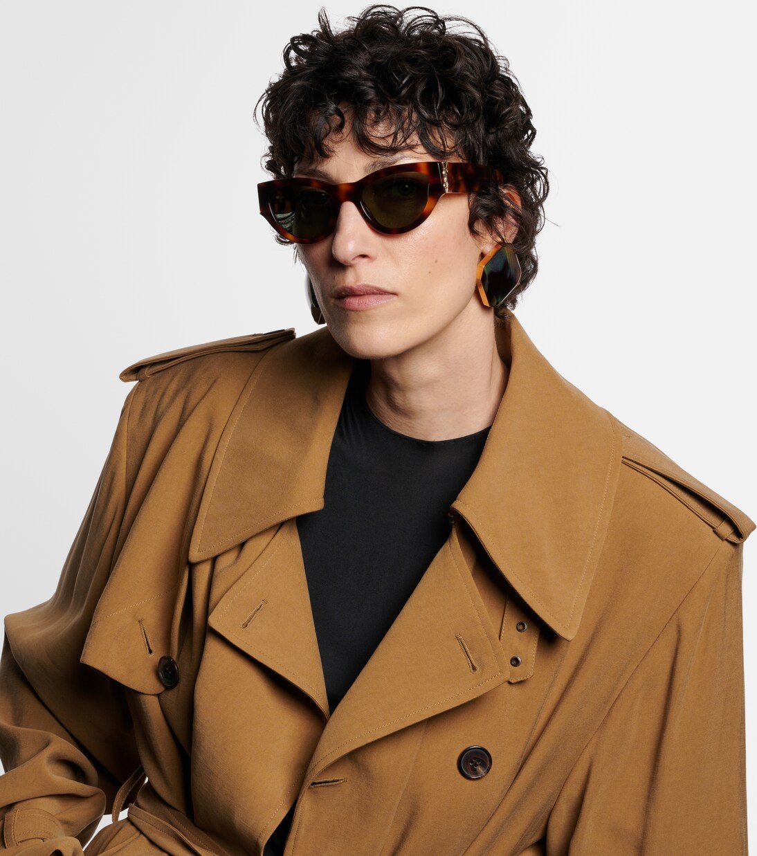 Cat-Eye-Sonnenbrille SL M94 in Braun - Saint Laurent | Mytheresa 