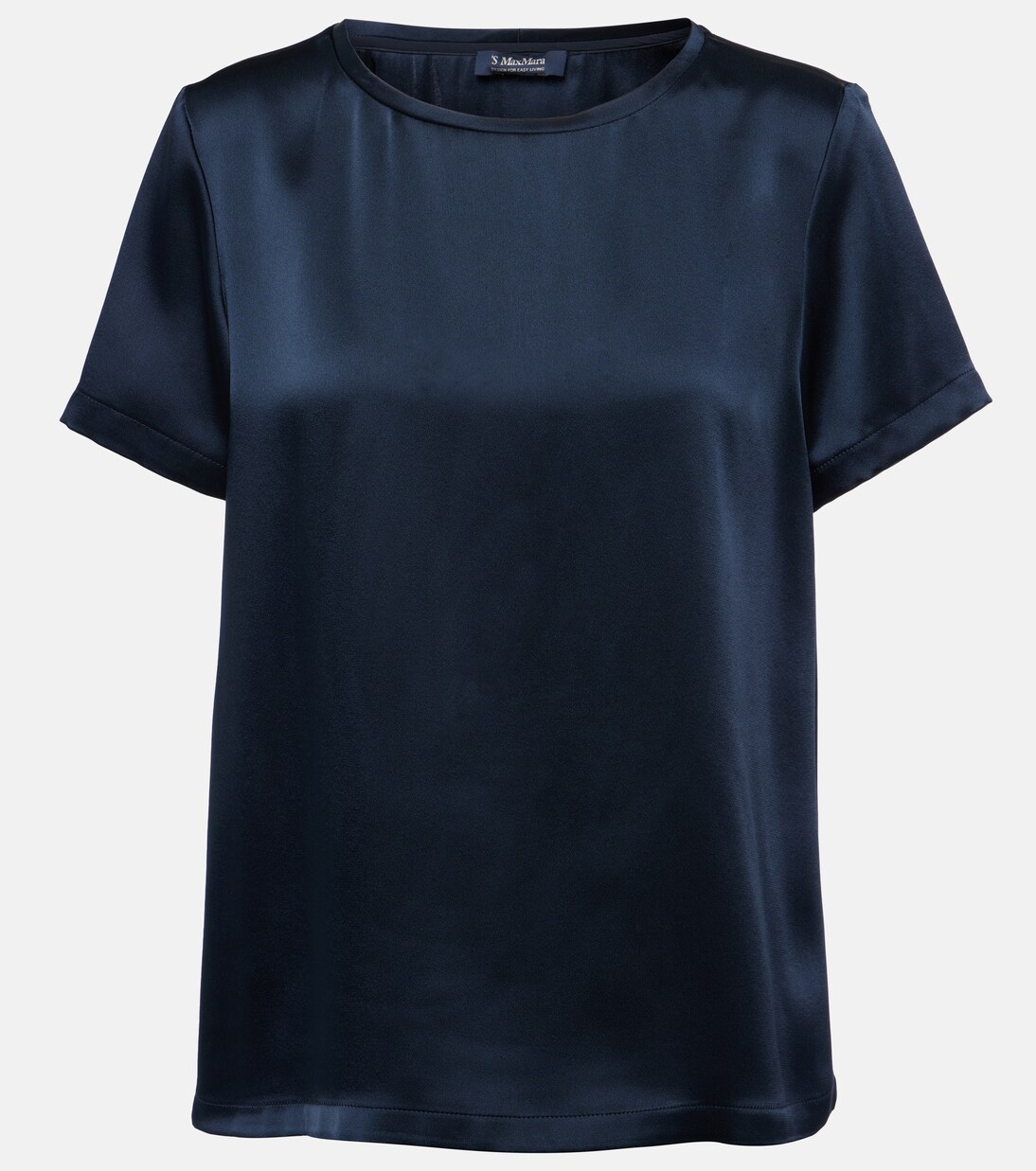 T-Shirt Rebecca aus Satin in Blau - S Max Mara | Mytheresa