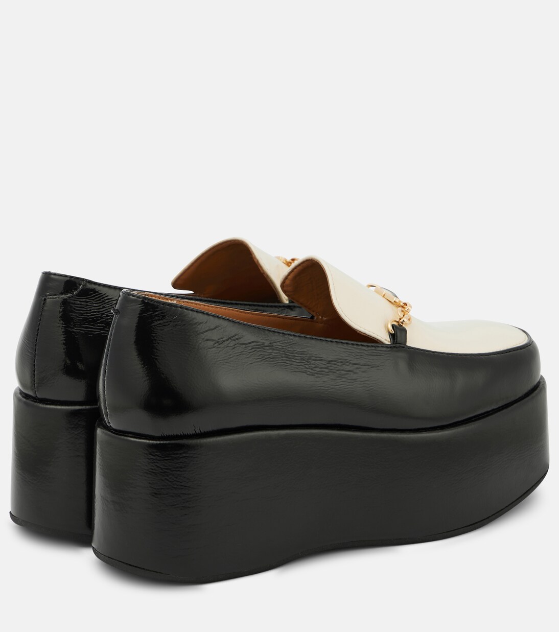 faux leather loafers womens