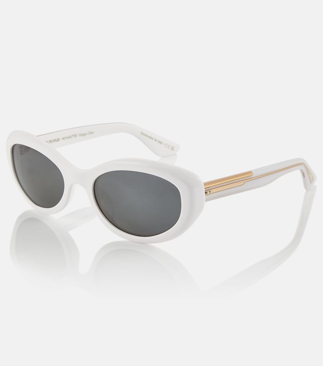 X Oliver Peoples Ovale Sonnenbrille 1969C in Weiß - Khaite | Mytheresa 