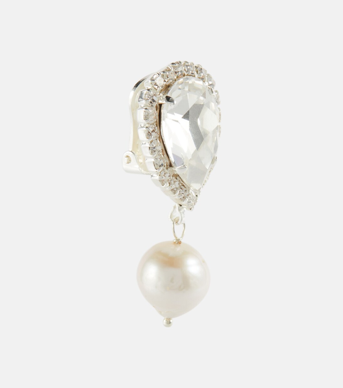 Embellished pearl earrings in silver - Magda Butrym | Mytheresa 