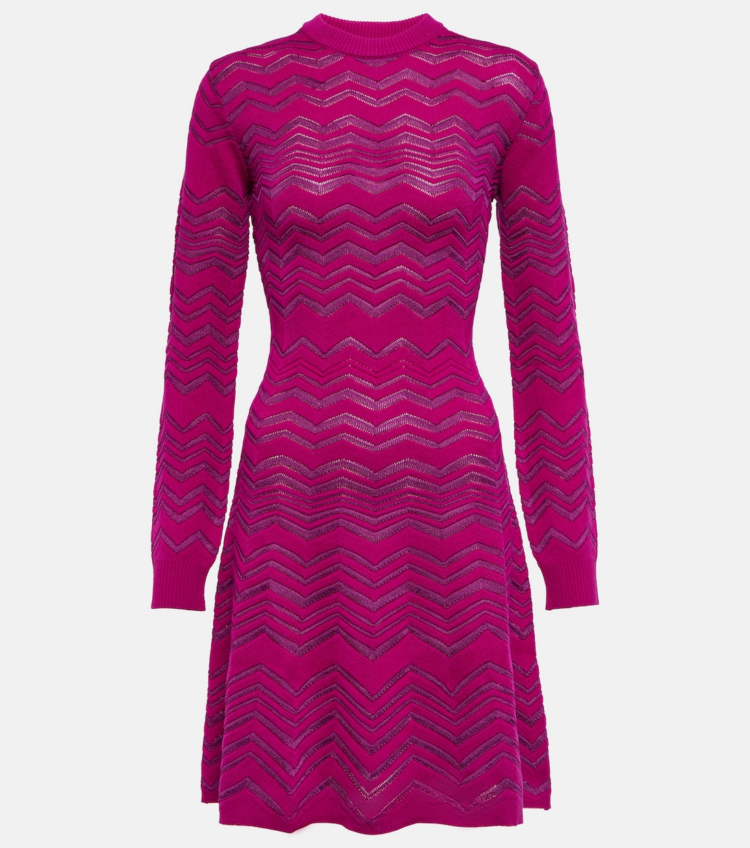 Chevron wool-blend minidress | Missoni