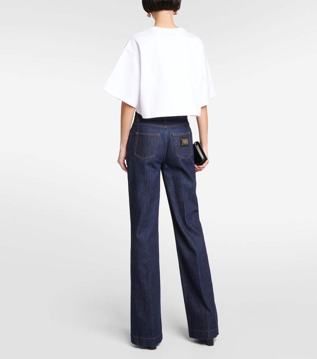 Cropped-Top aus Baumwoll-Jersey in Weiß - Dolce Gabbana | Mytheresa