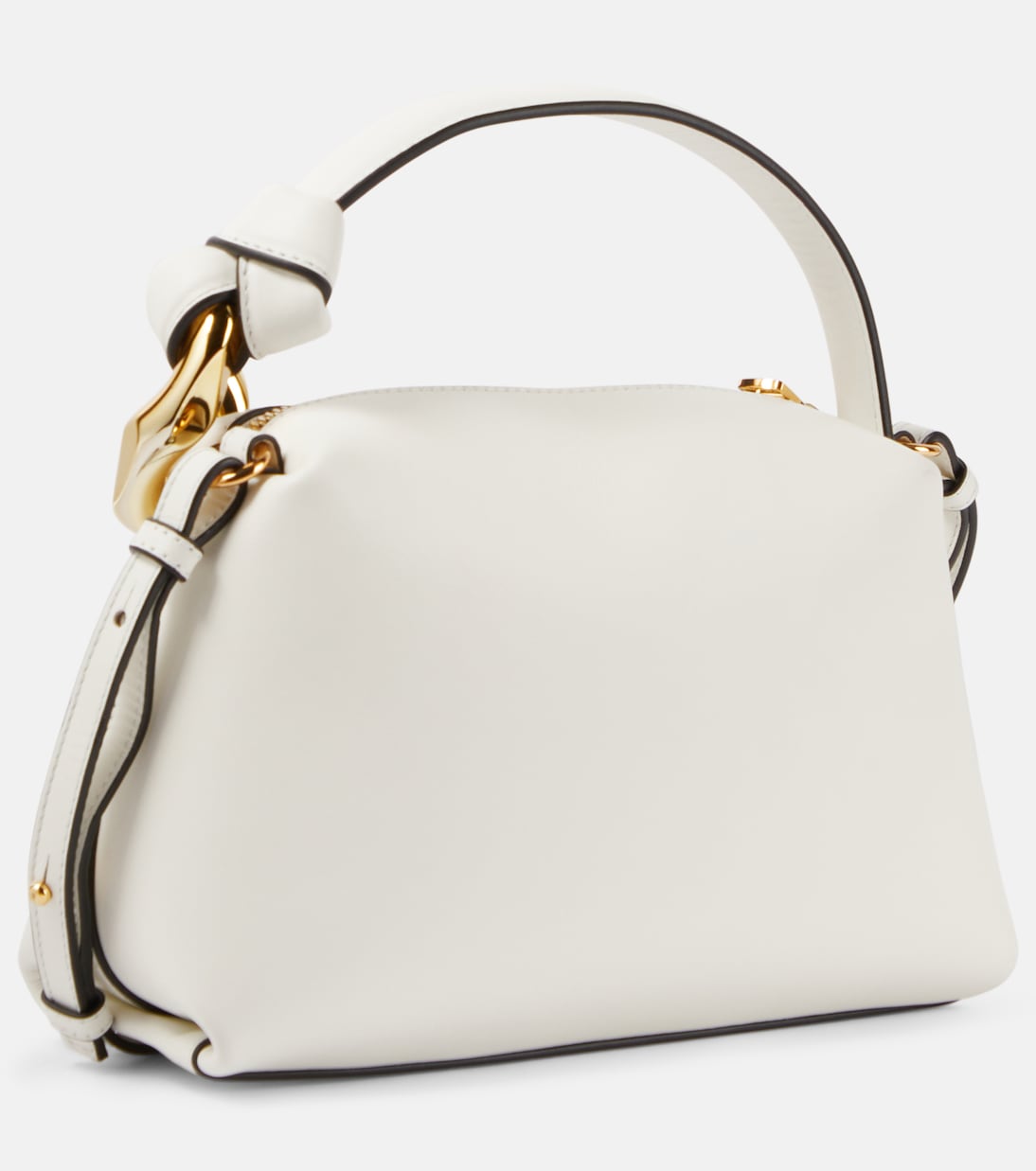 Tote JWA Corner Small aus Leder in Weiß - JW Anderson | Mytheresa