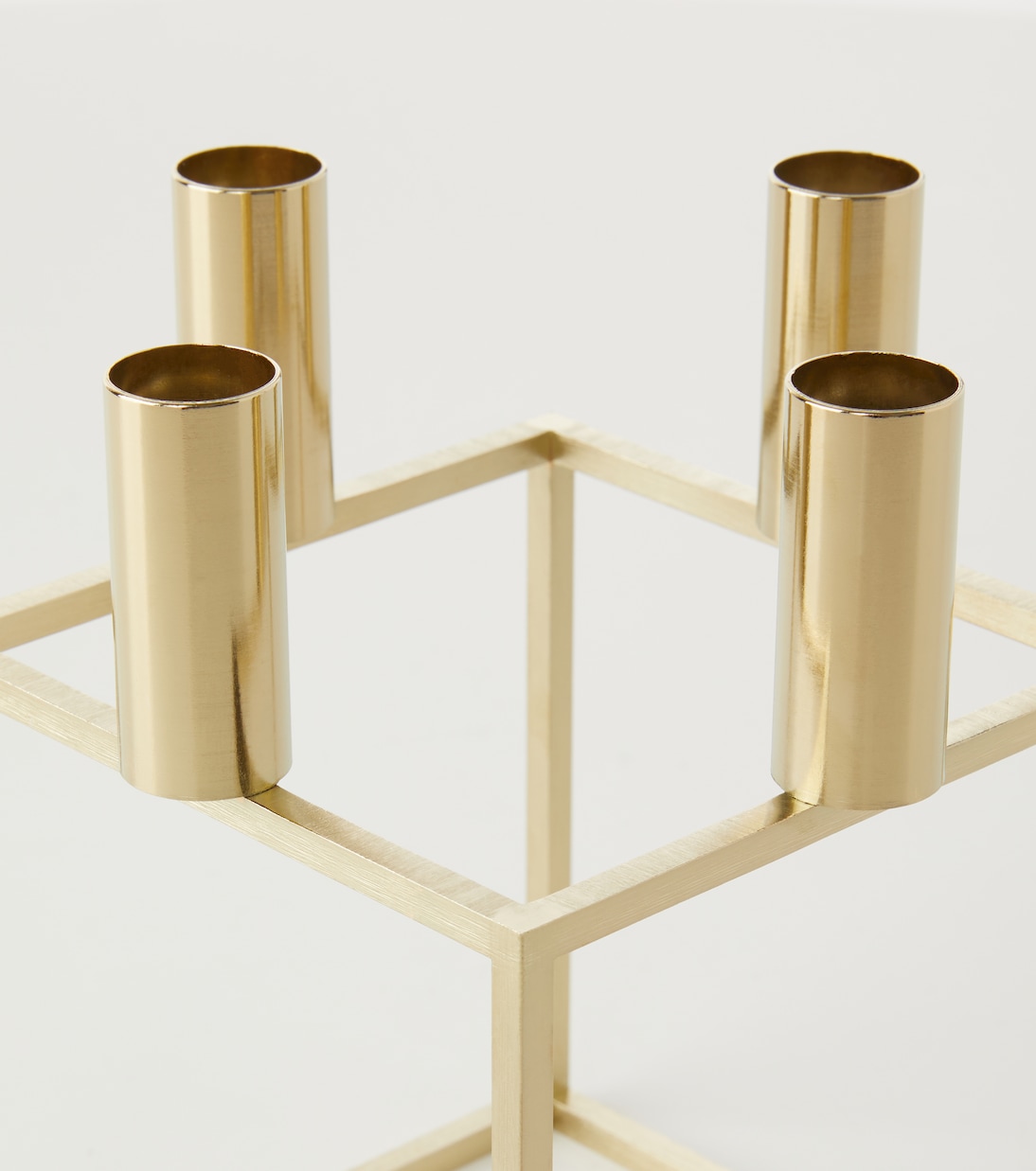 Kubus 4 candle holder by Mogens Lassen in gold Audo Copenhagen
